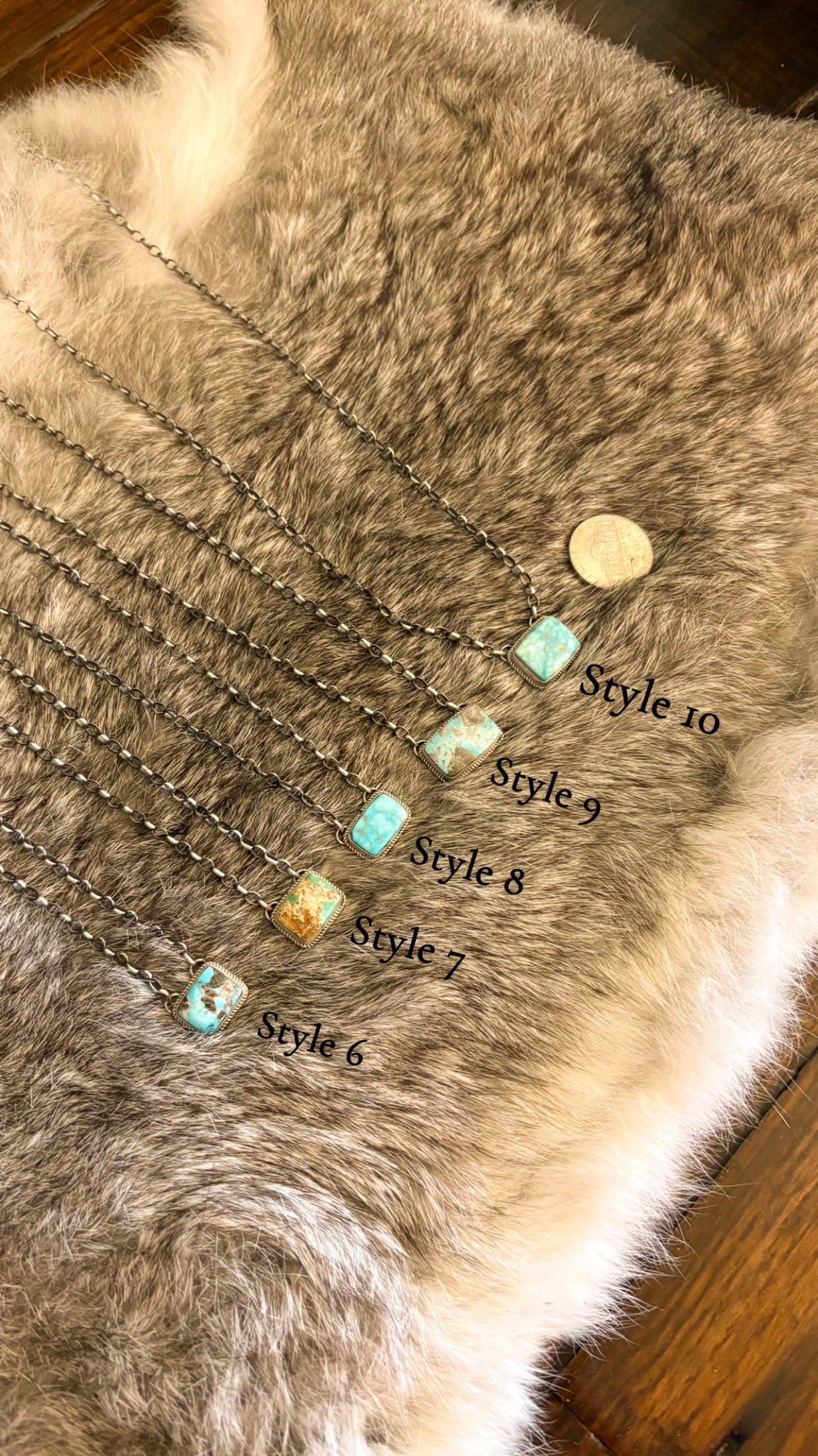 MINI TURQUOISE BAR NECKLACE