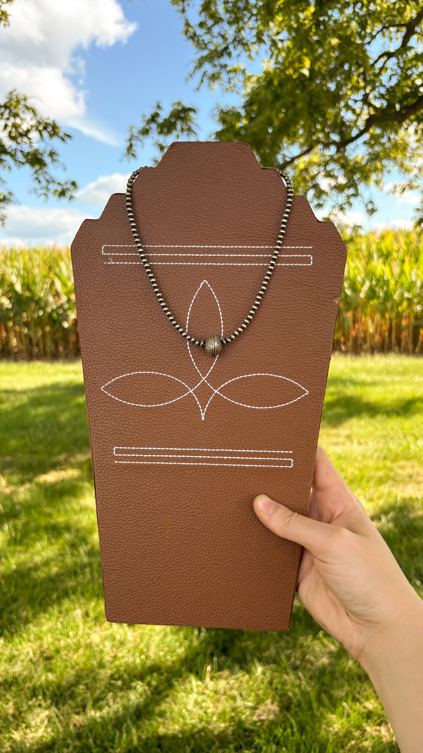 PLAIN MERCURY DIME PEARL NECKLACE