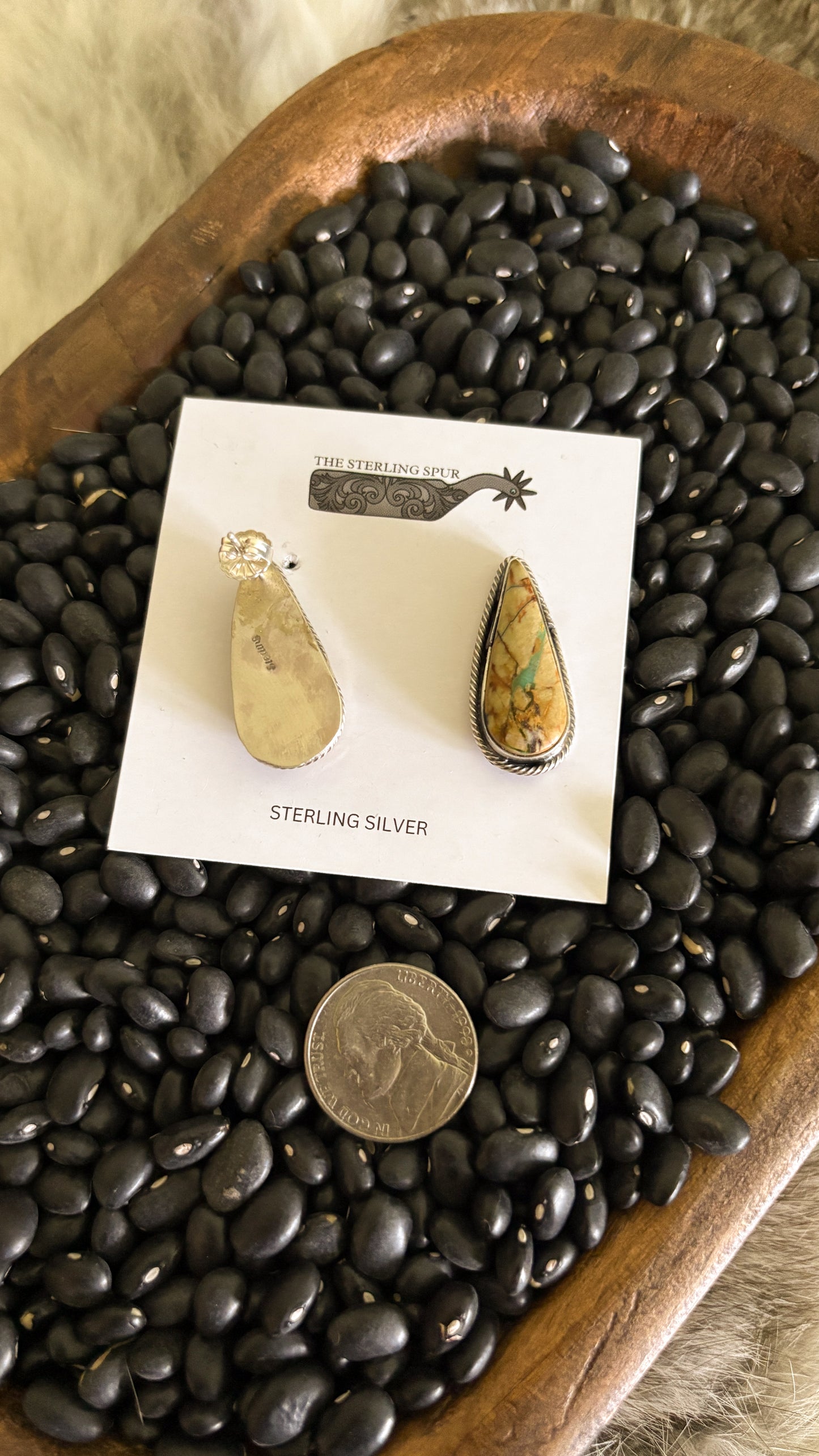 TEARDROP ROYSTON RIBBON EARRINGS