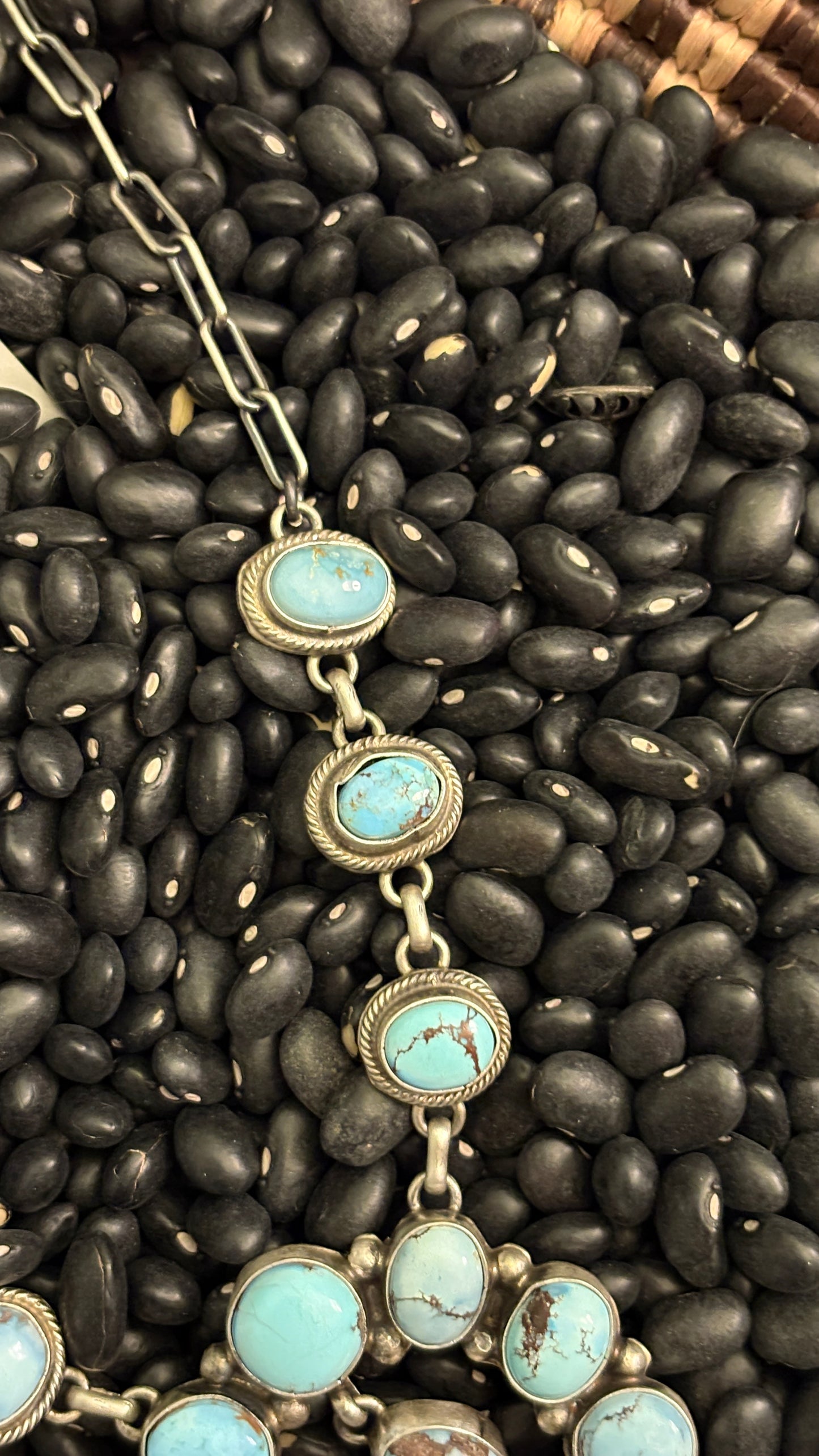 GOLDEN HILLS TURQUOISE NAJA SET BY SHARON FRANCISCO *DEFECTS*