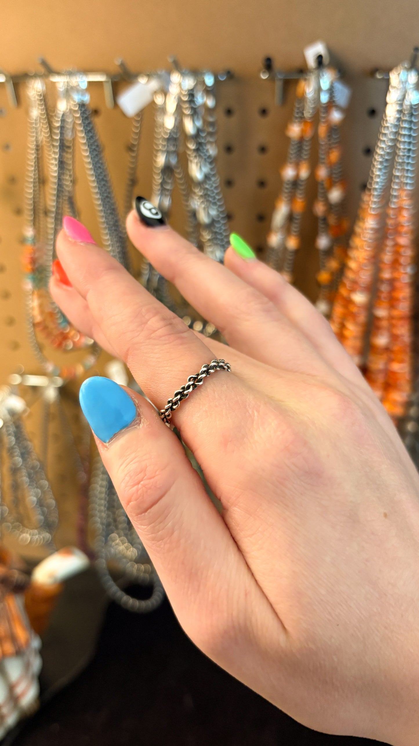 BRAIDED ROPE TWIST STACKER RING