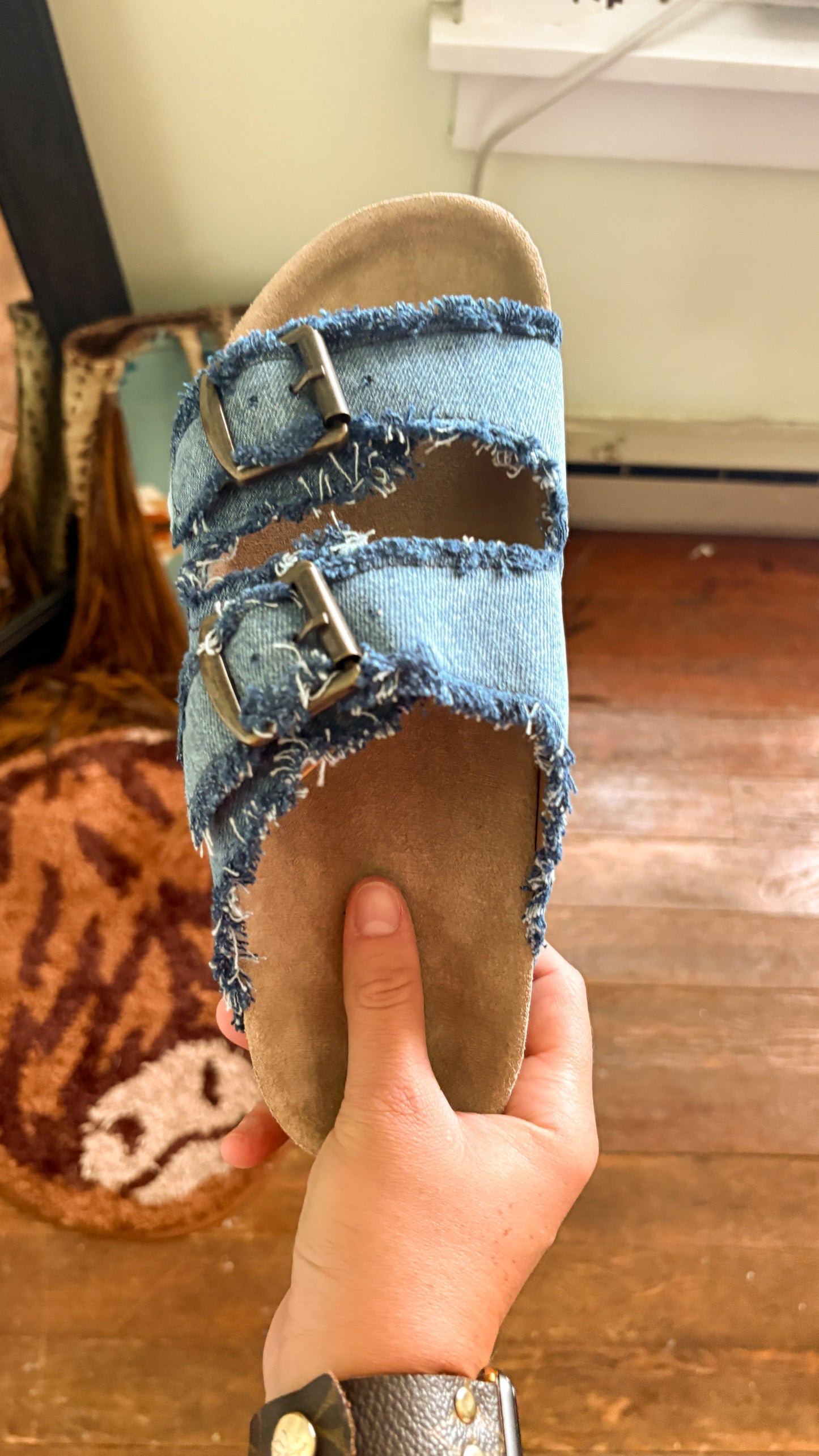 DENIM SANDALS