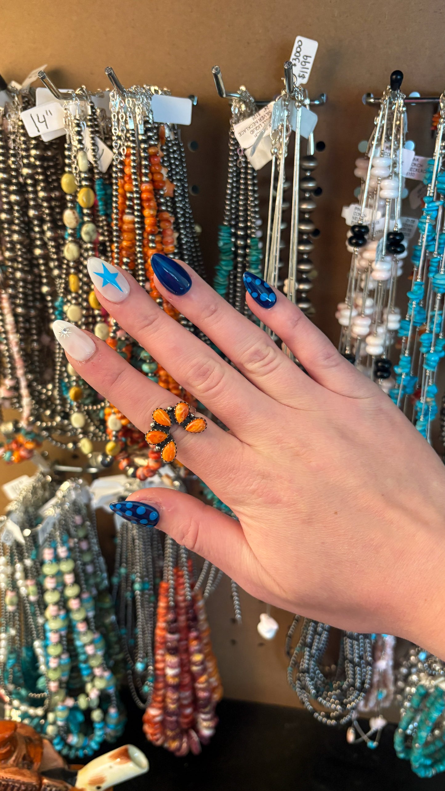 ORANGE SPINY OYSTER MINI NAJA RING