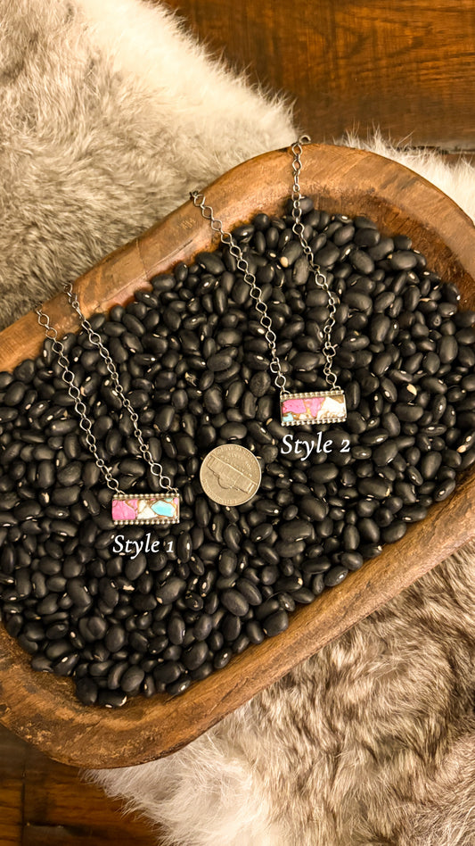 COTTON CANDY BAR NECKLACE
