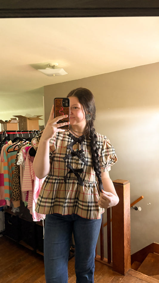 VINTAGE CHECK BOW TOP