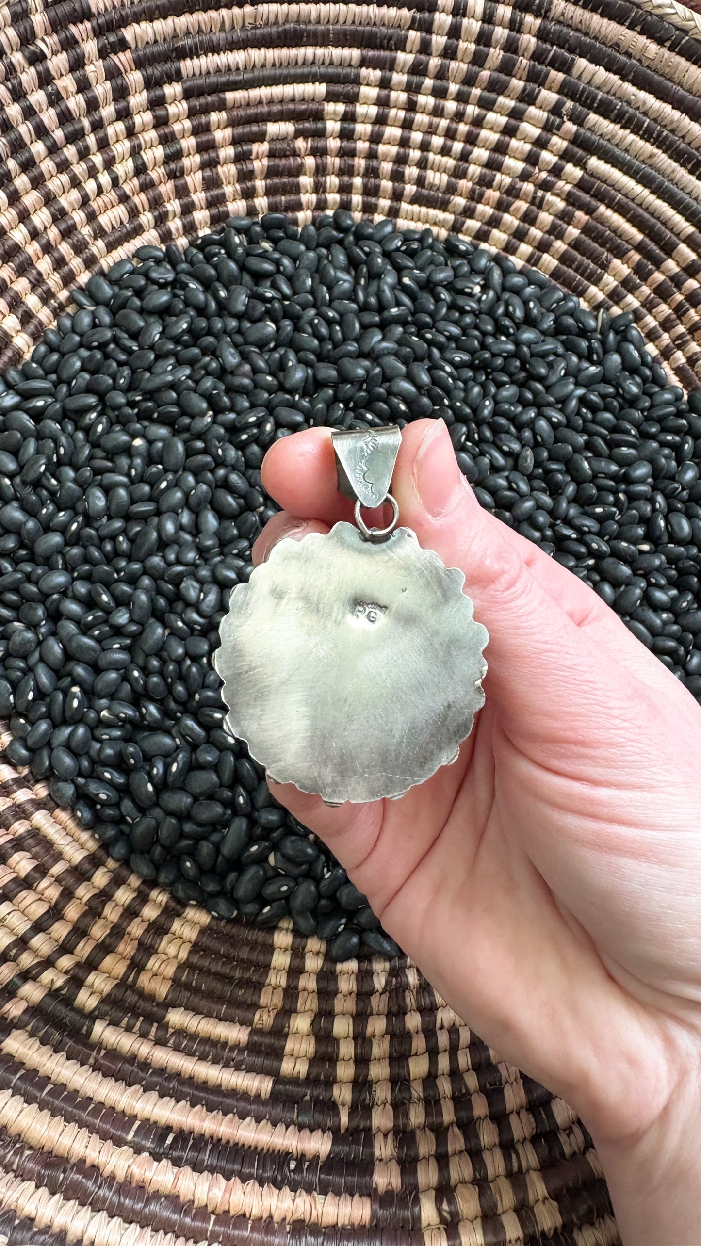 SONORAN GOLD TURQUOISE BUFFALO NICKEL PENDANT