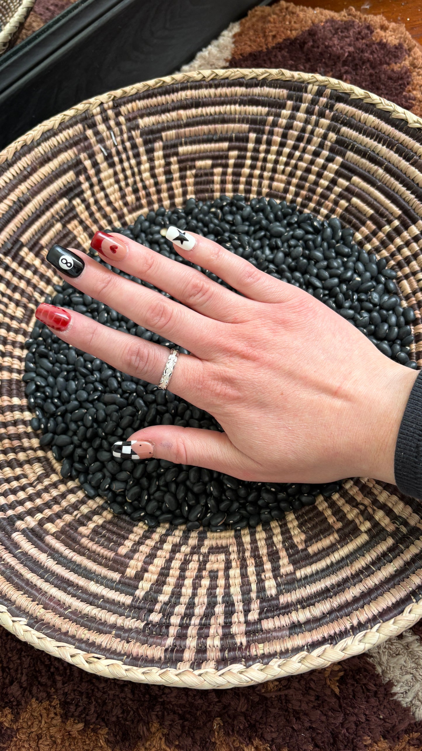 POLISHED DOUBLE WAVE SILVER STACKER RING
