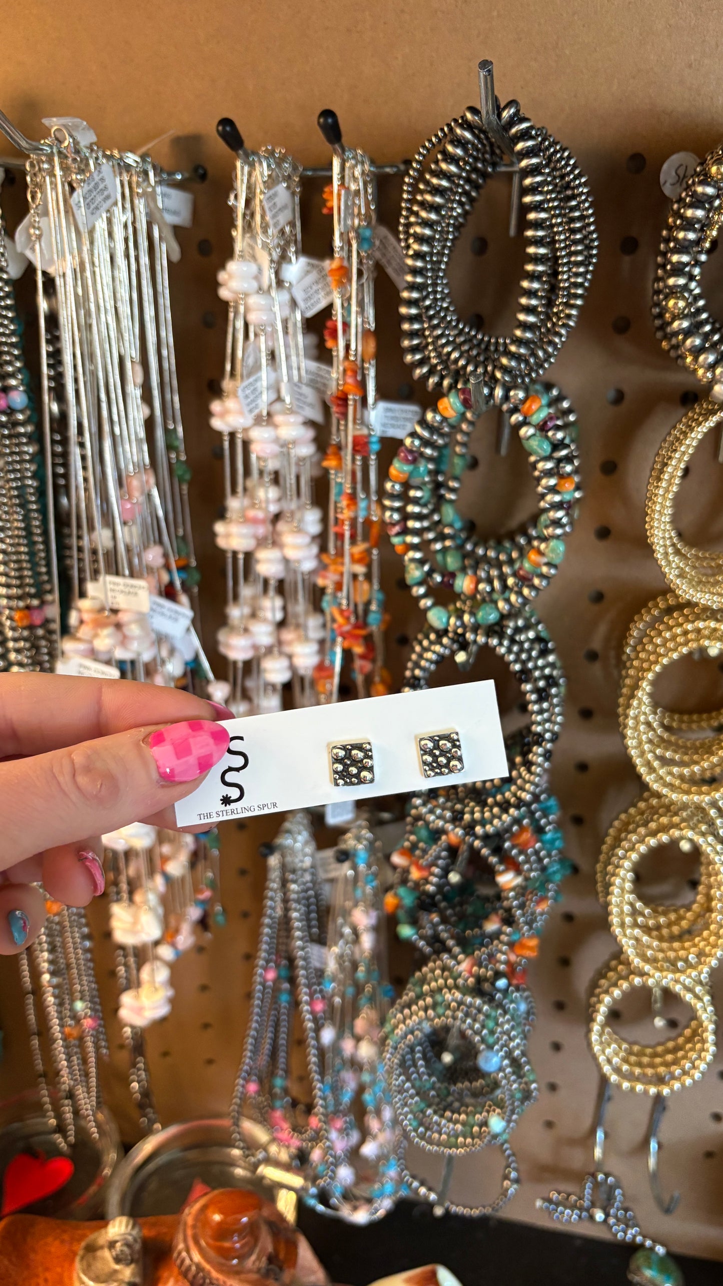 SQUARE BUBBLE STUDS