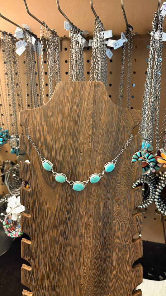 LIGHT BLUE TURQUOISE CHOKER BY DANNY HENIO