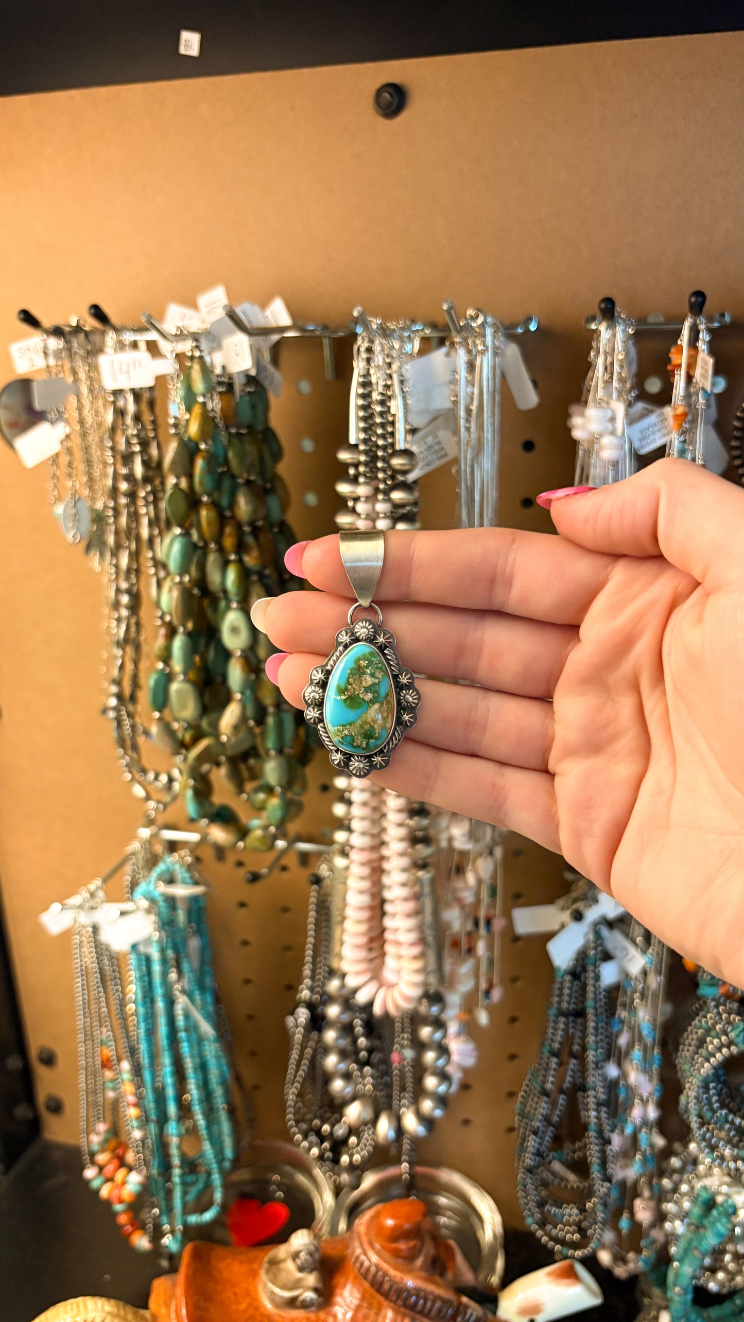 SONORAN TURQUOISE PENDANT BY JACKSON HOSKIE