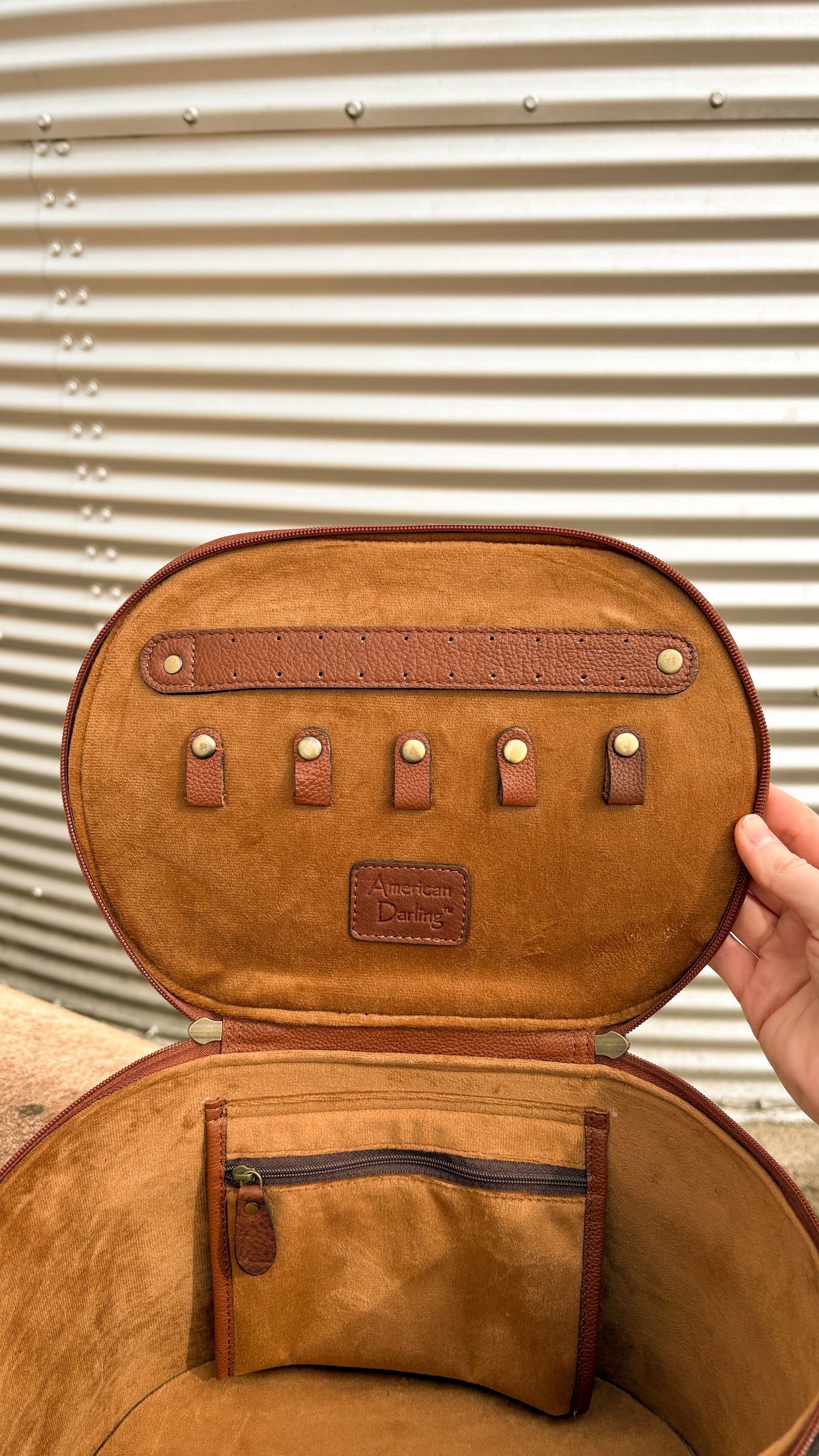 XL FLOWER LEATHER TOOLED JEWELRY BOX