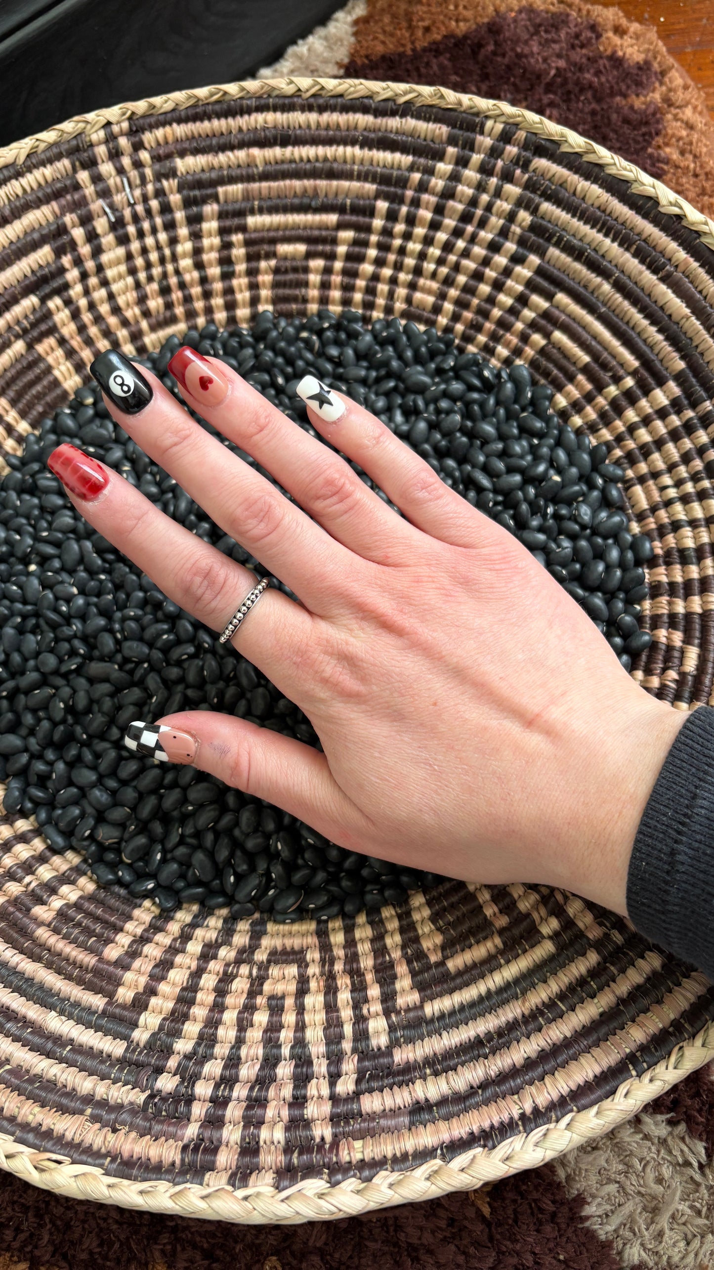 3MM BALL BAND RING - 4MM WIDE BAND