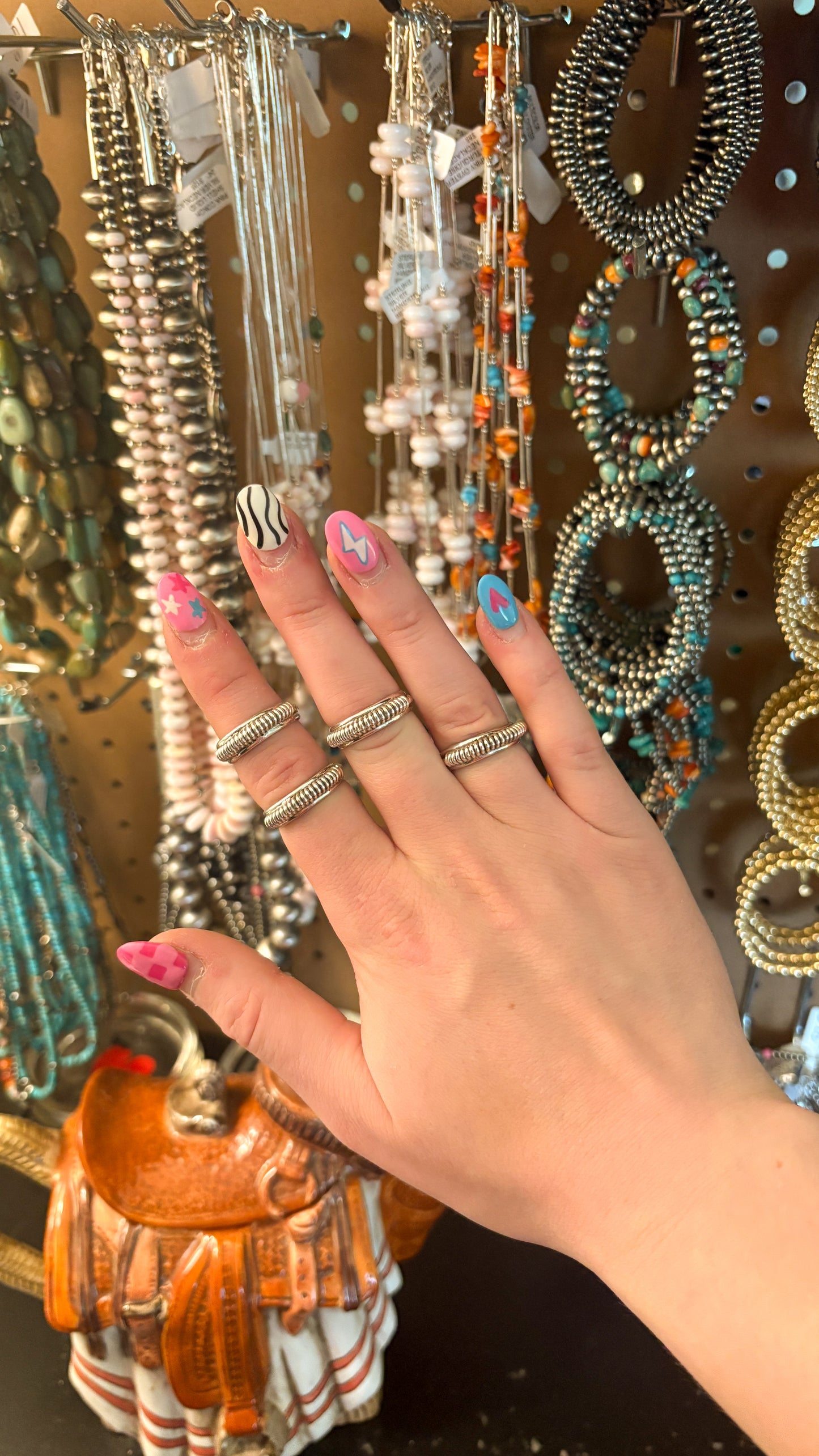 PLAIN SILVER COILED STACKER RING