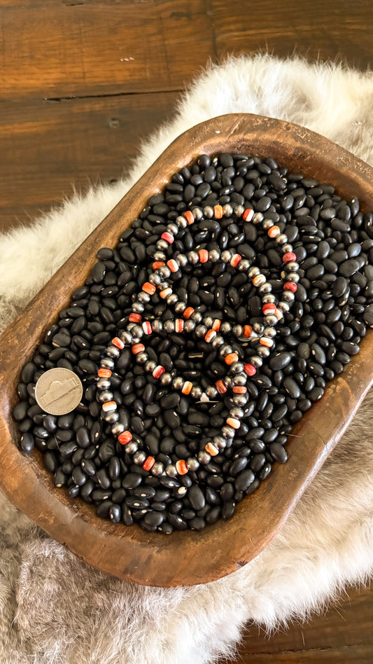 SPINY OYSTER & PEARL STRETCH BRACELET - READY TO SHIP