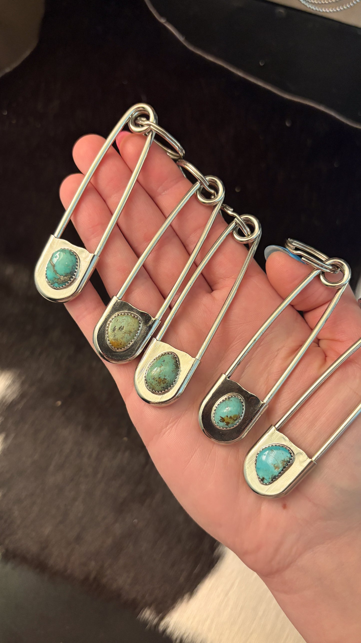 KINGMAN TURQUOISE KEYCHAIN