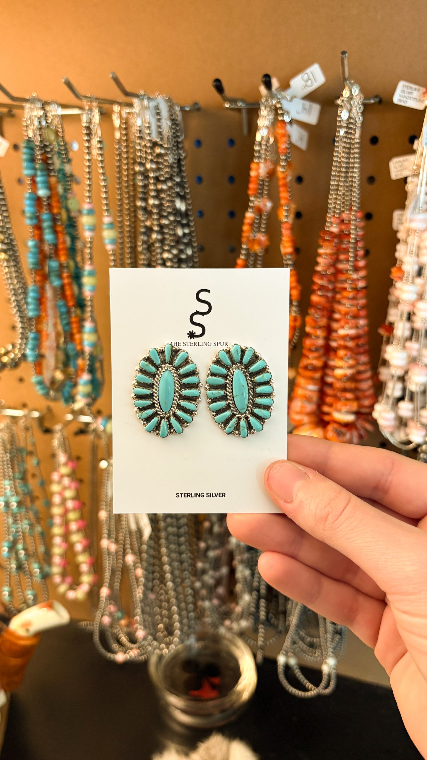 OVAL CLUSTER EARRINGS BY MYRA BENALLY