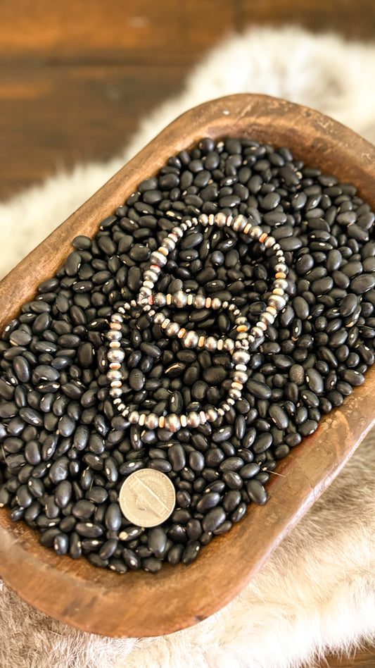 GRADUATED SPINY OYSTER & PEARL STRETCH BRACELET - READY TO SHIP