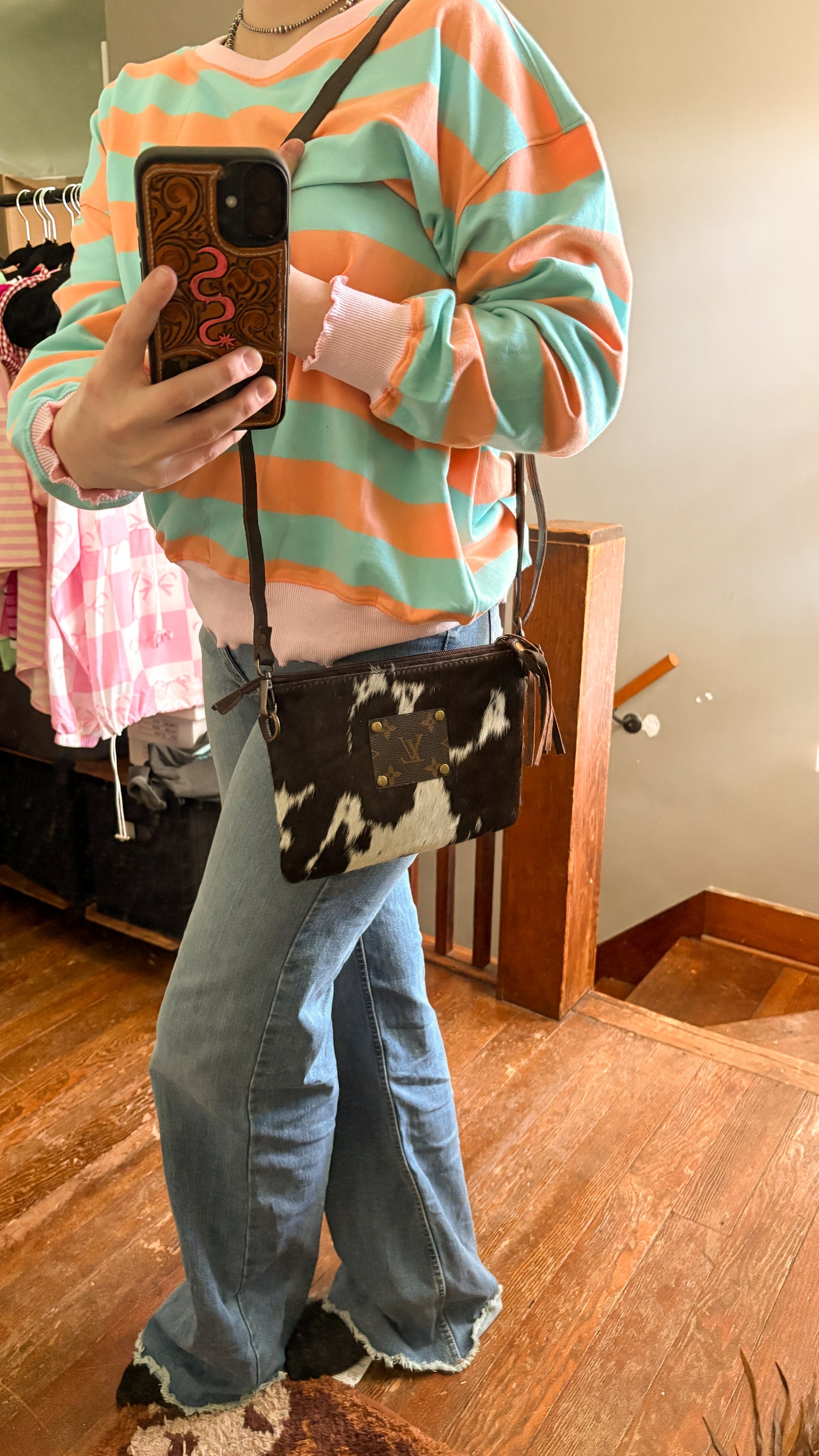UPCYCLED LV CROSSBODY BAG - STYLE 30