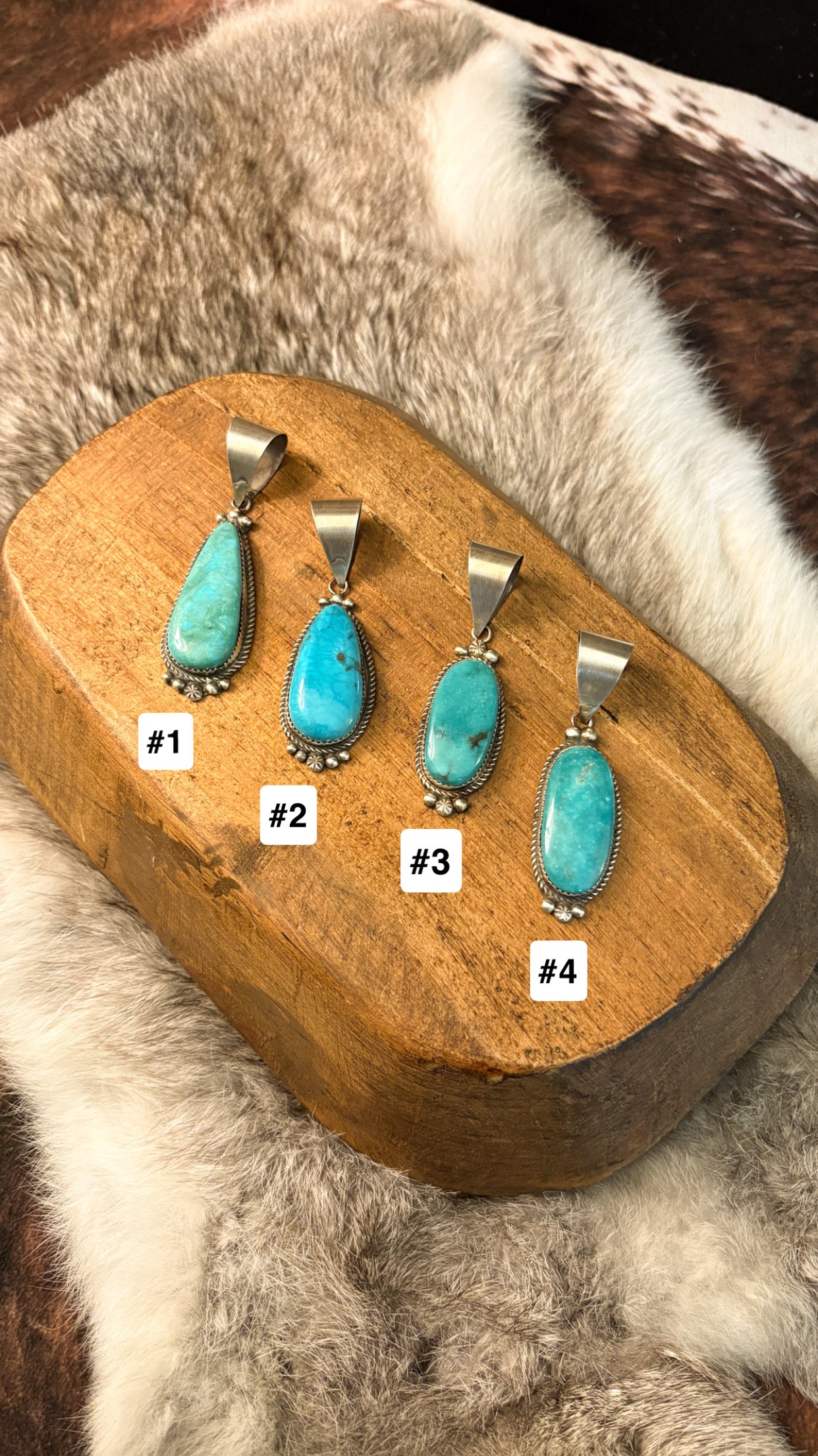 ROYSTON TURQUOISE PENDANT BY DONOVAN NEZ