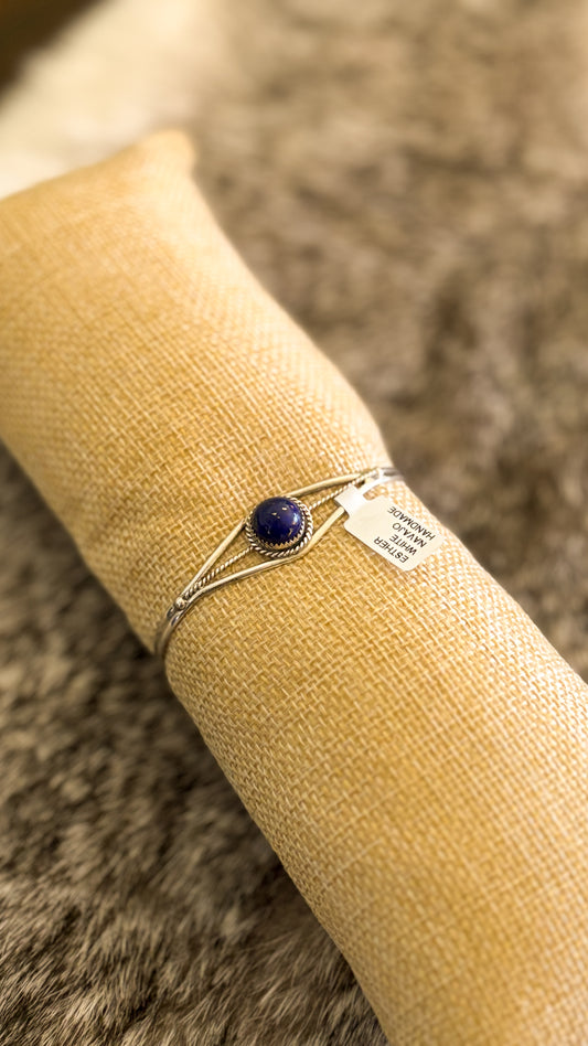 LAPIS SINGLE STONE CUFF