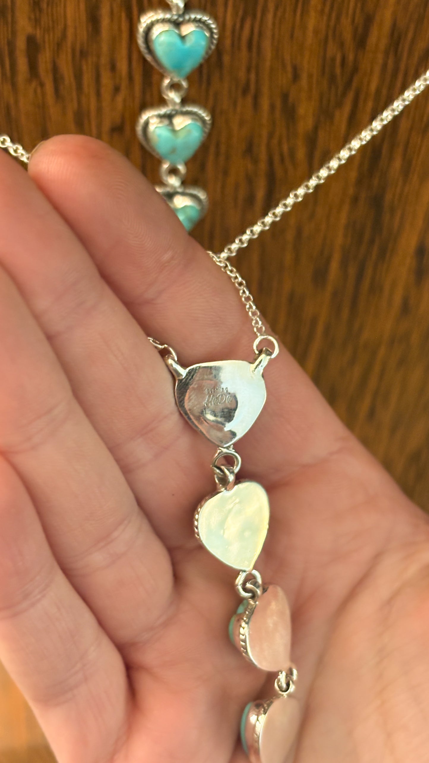KINGMAN TURQUOISE HEART LARIAT