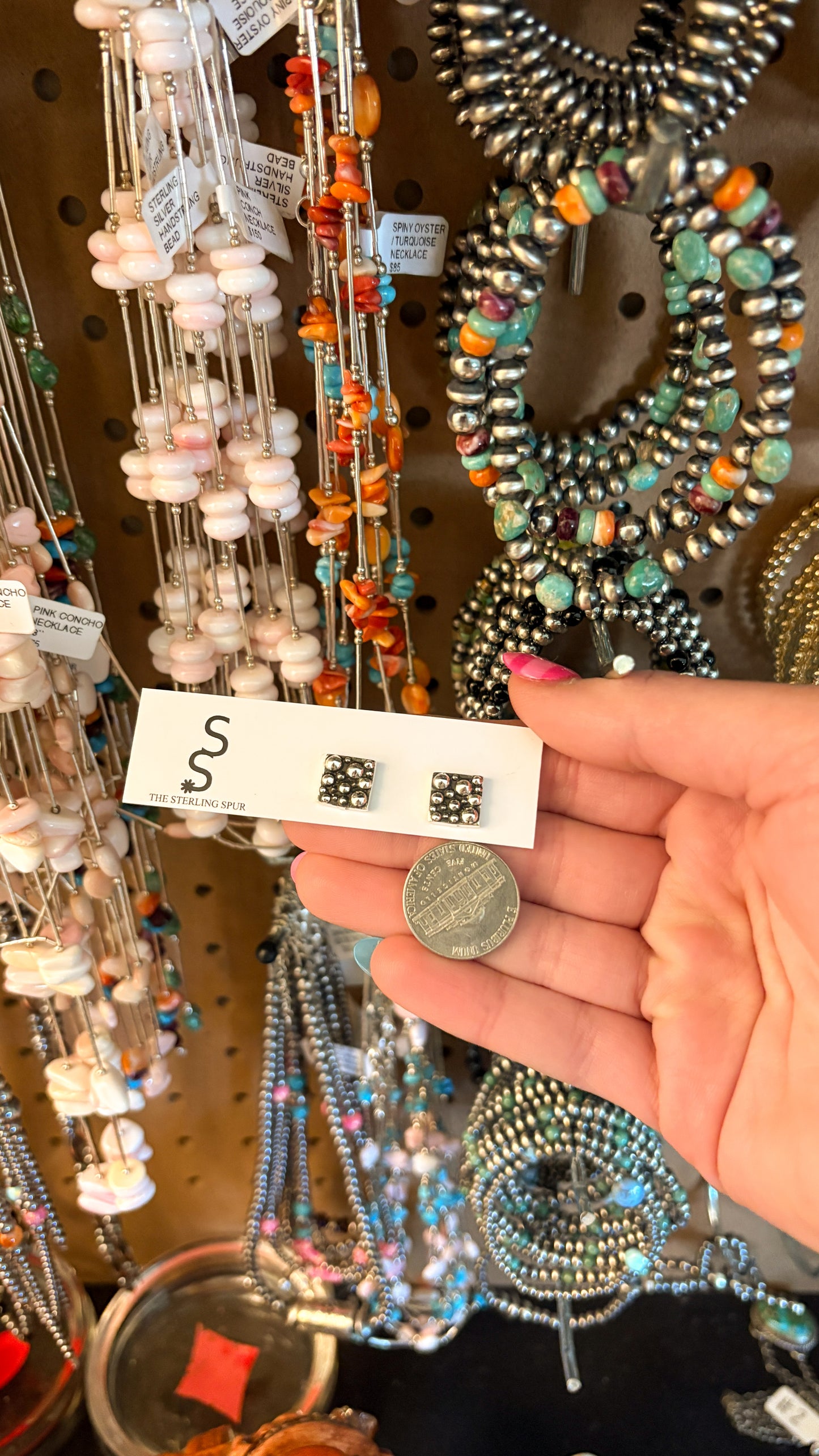 SQUARE BUBBLE STUDS