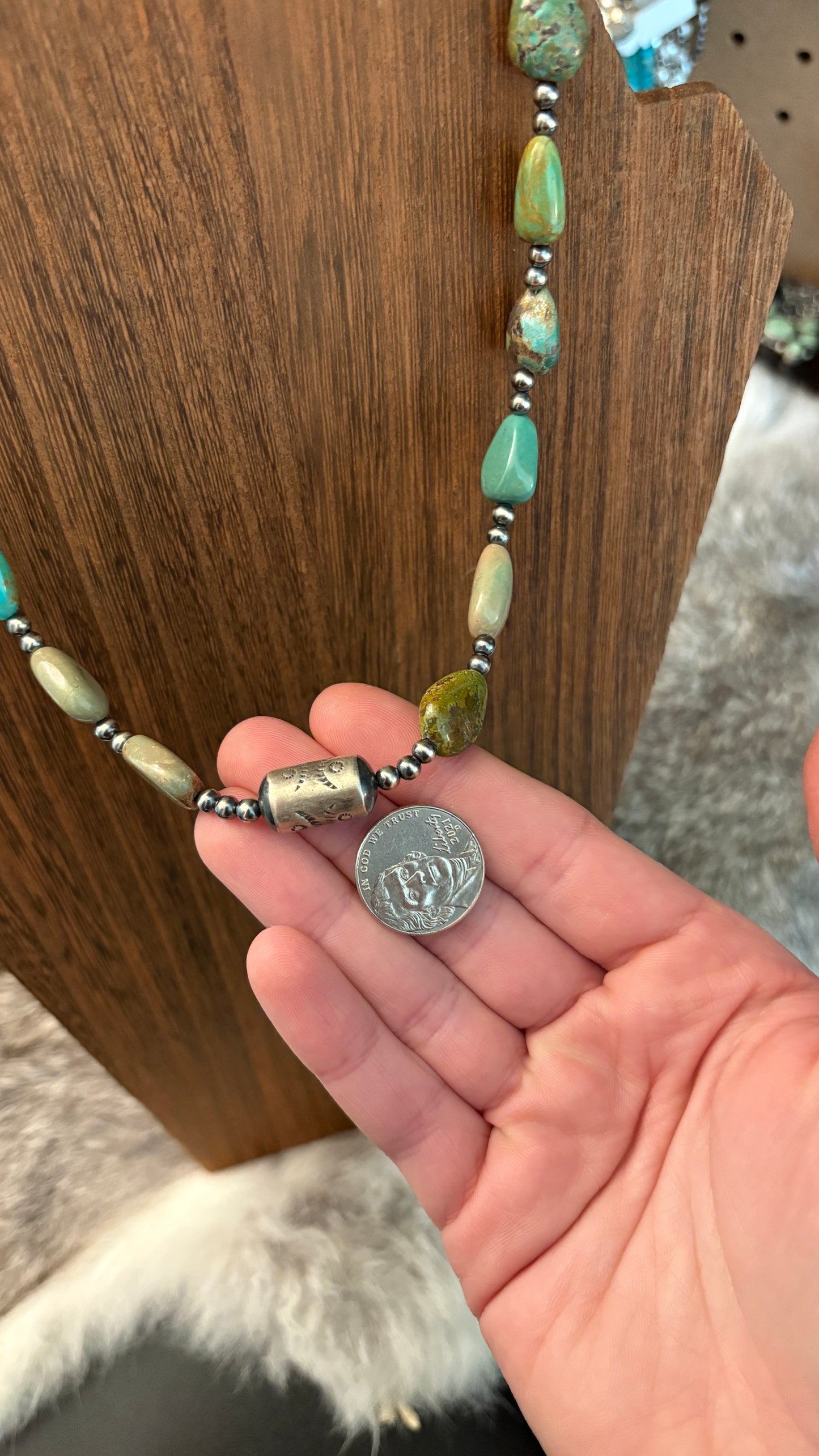THE PHOENIX BARREL BEAD PEARL NECKLACE