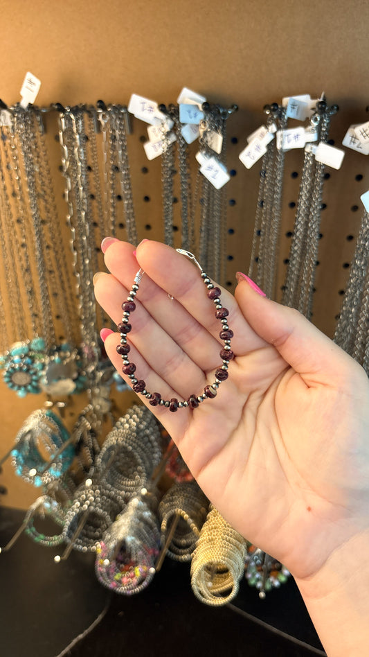 PURPLE SPINY OYSTER BRACELET