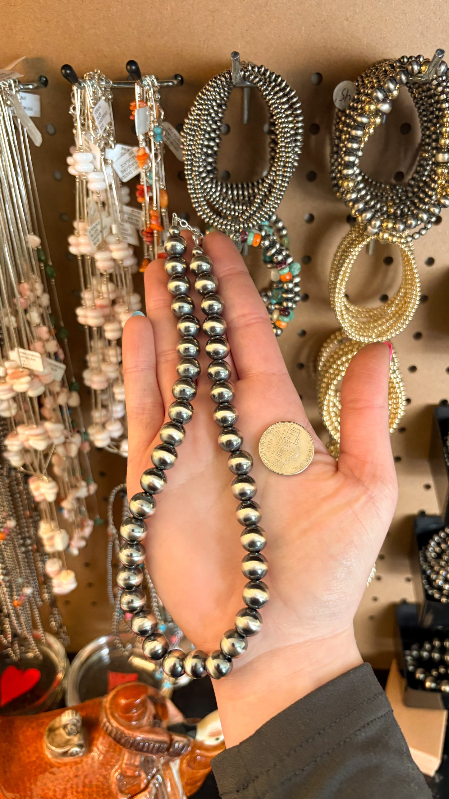 10MM STERLING SILVER PEARL NECKLACE - MADE TO ORDER