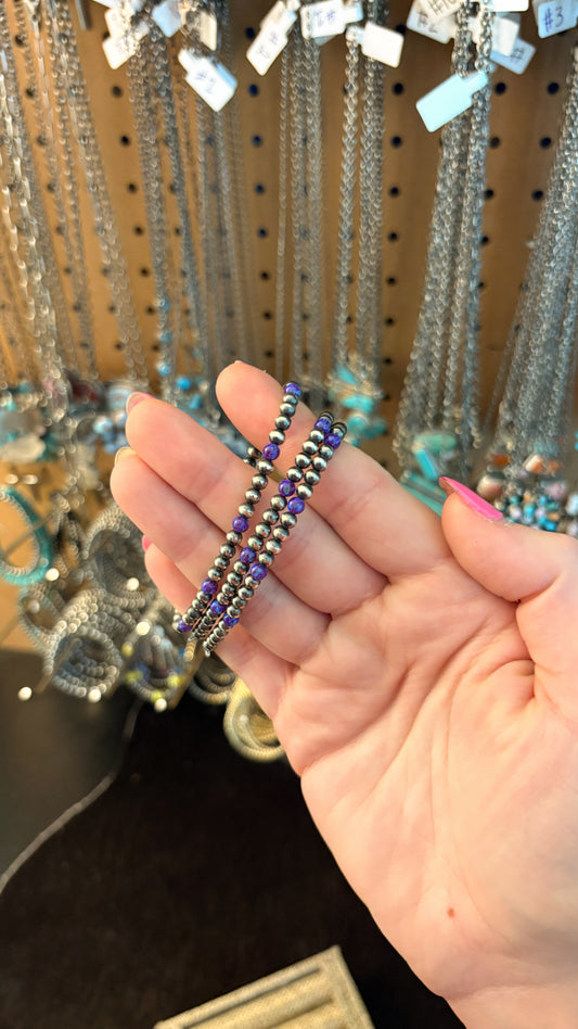4MM PURPLE OPAL BRACELET
