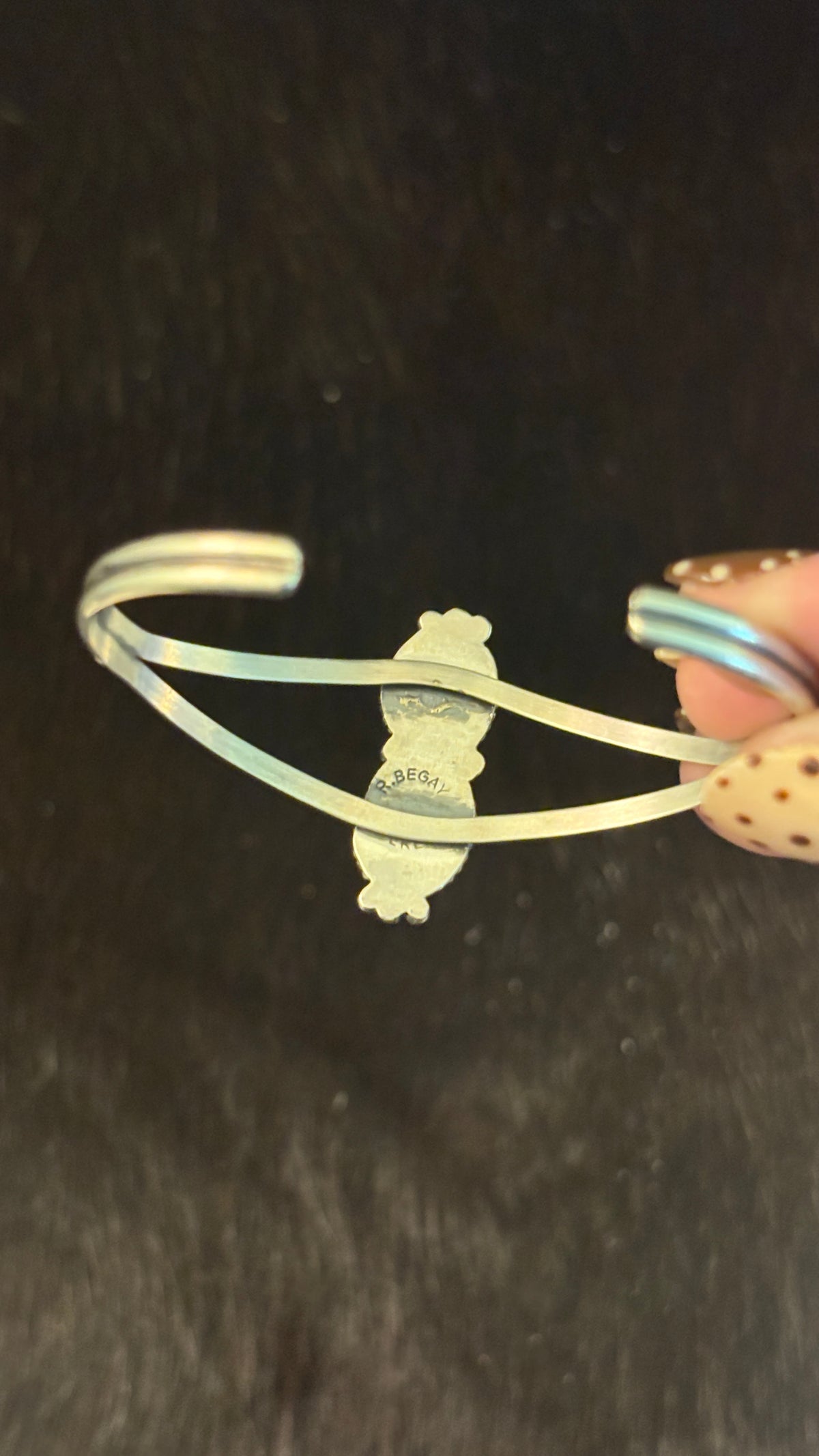 2 STONE GREEN SONORAN GOLD TURQUOISE CUFF