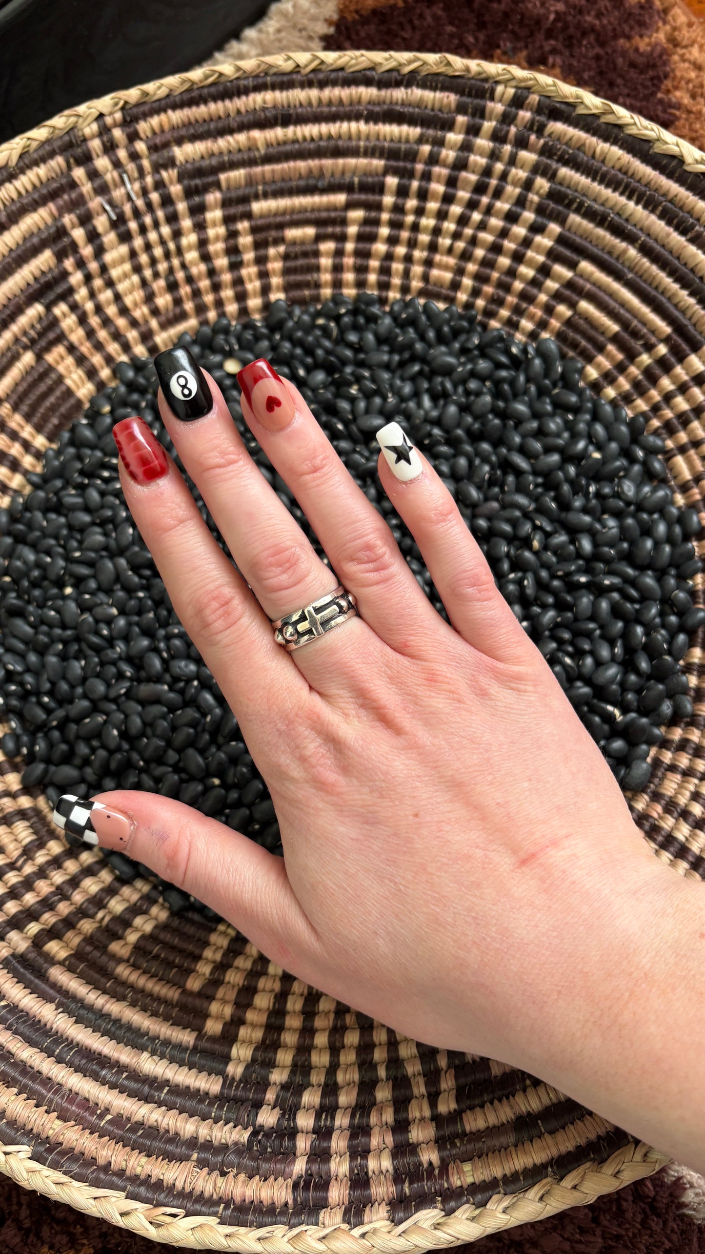 CROSS BALL BAND RING