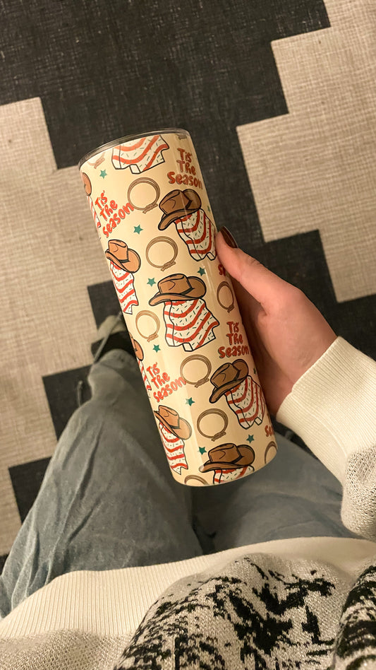 WESTERN CHRISTMAS TREE TUMBLER