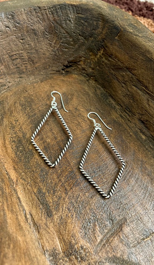 DIAMOND ROPE EARRINGS