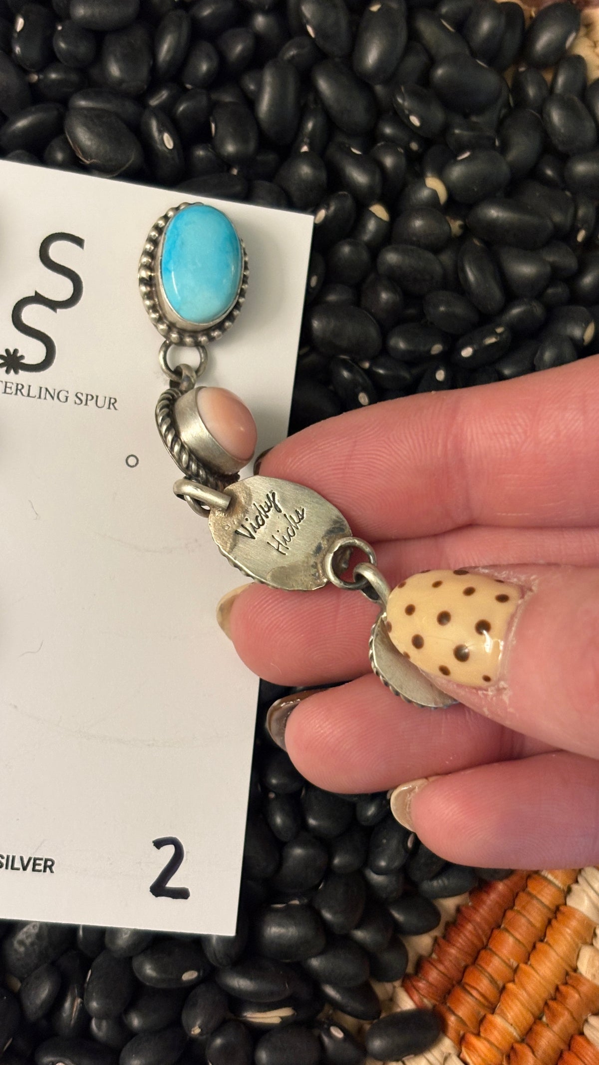 4 STONE MULTI STONE DANGLE EARRINGS BY VICKY HICKS