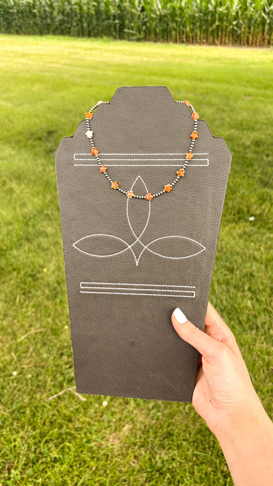 ORANGE SPINY OYSTER STAR CHOKER - MADE TO ORDER