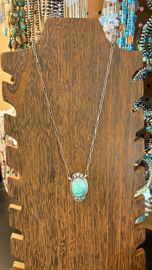 SONORAN GOLD NECKLACE WITH PAPERCLIP CHAIN