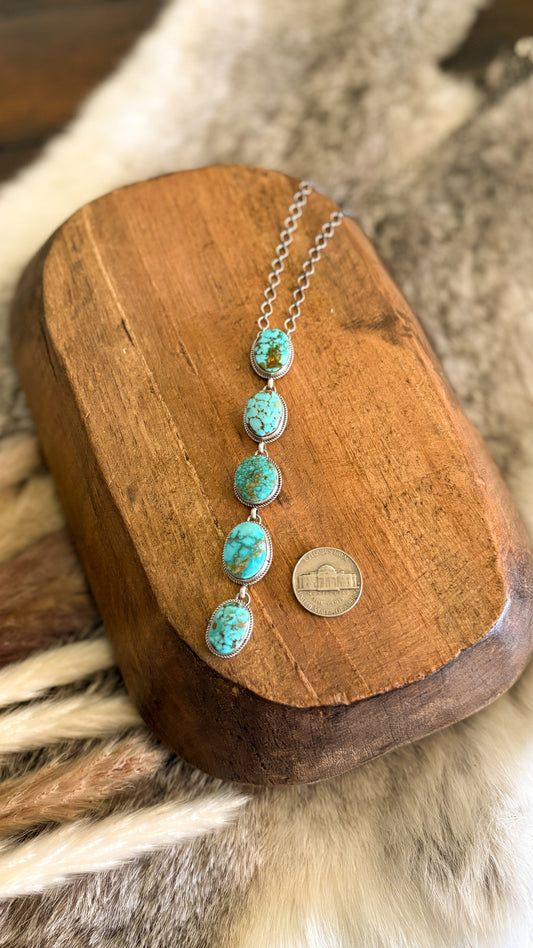 NUMBER 8 TURQUOISE LARIAT