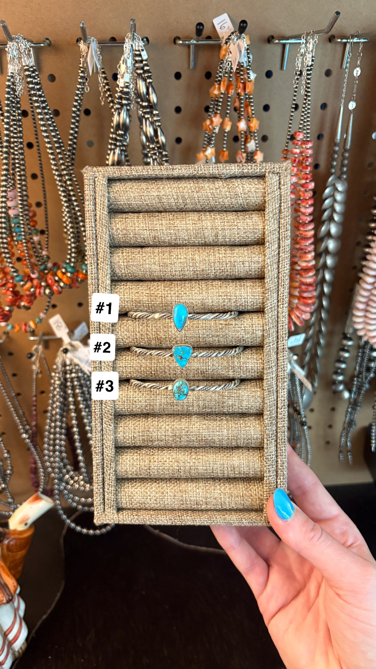 KINGMAN TURQUOISE CUFF W ROPE BAND