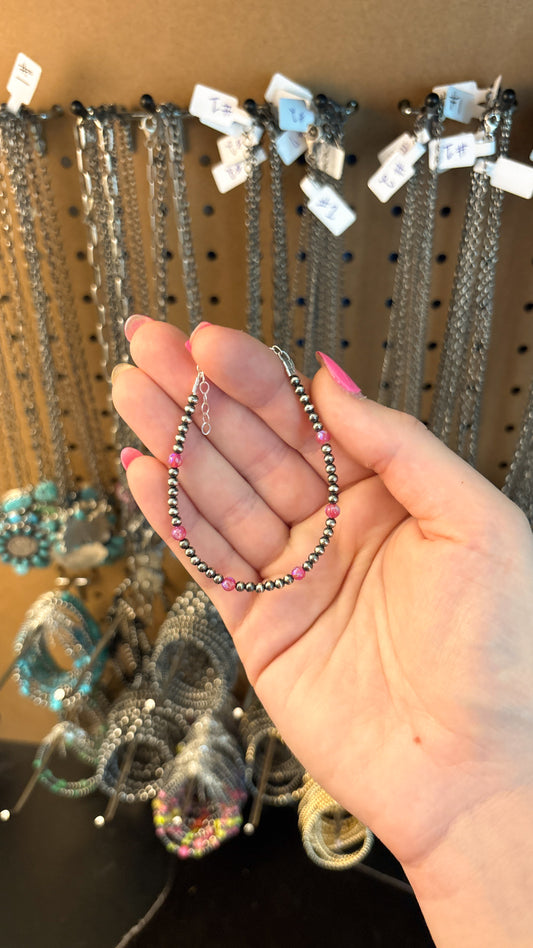 RASPBERRY OPAL BRACELET
