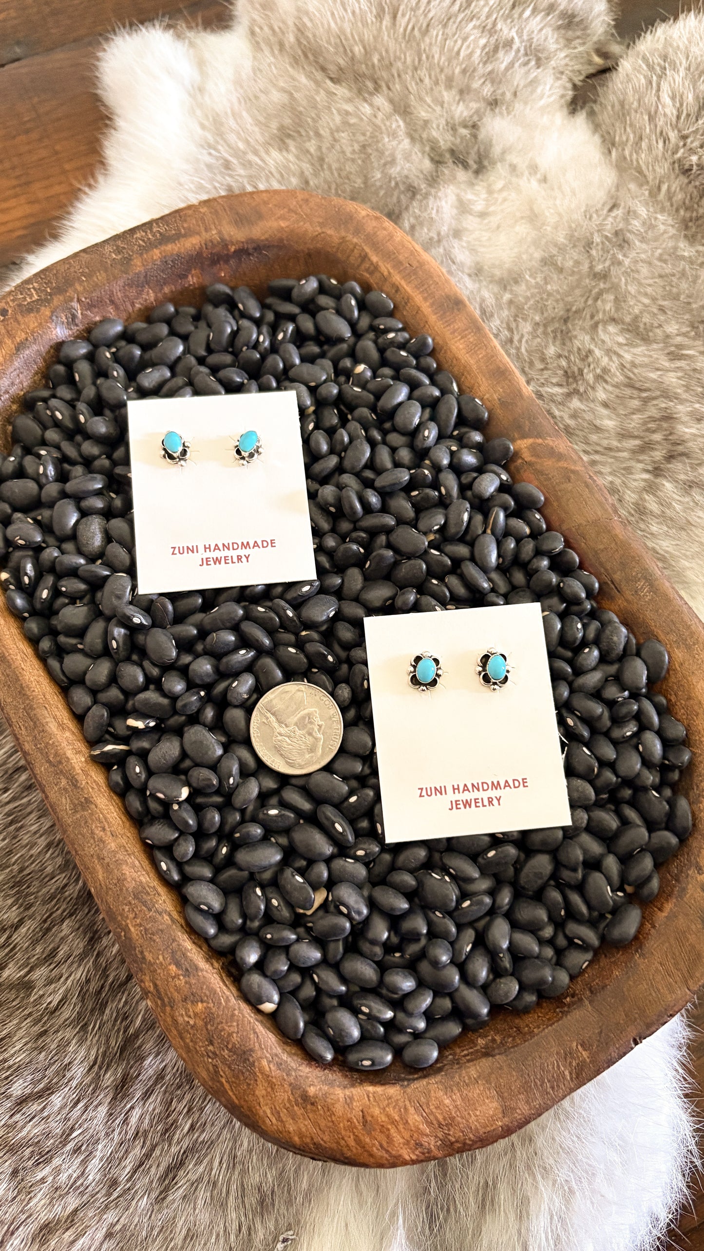 ZUNI TURQUOISE STUDS