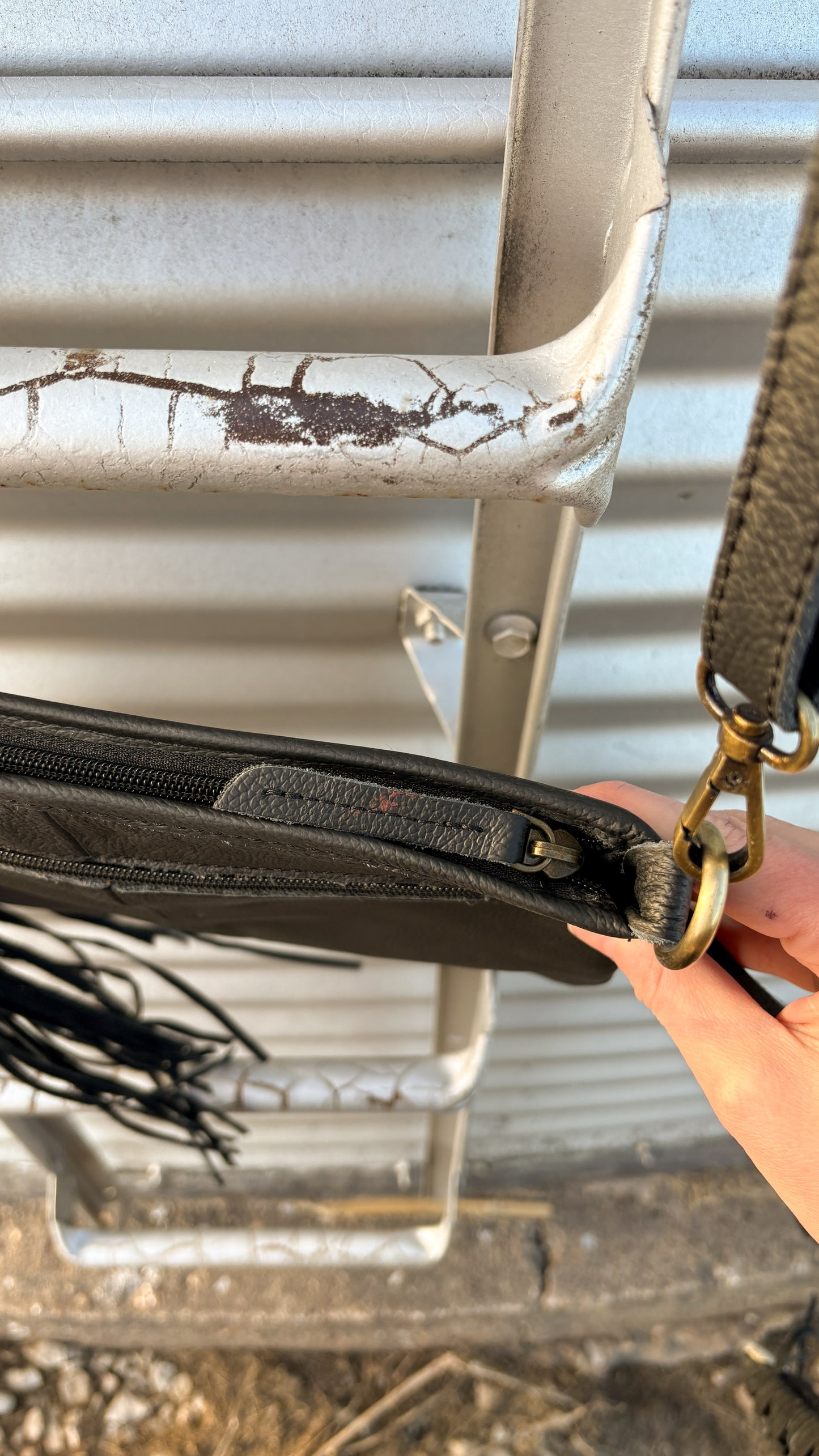 UPCYCLED LV CROSSBODY BAG - #11 (DEFECT)