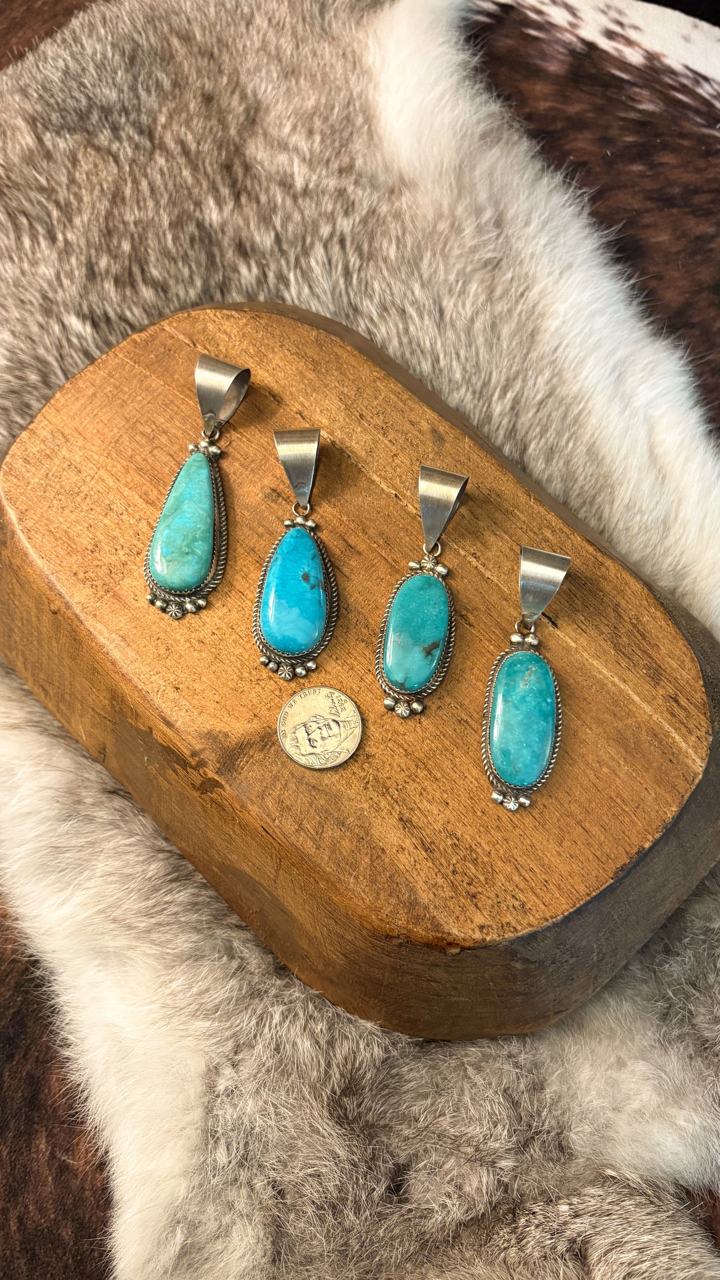 ROYSTON TURQUOISE PENDANT BY DONOVAN NEZ