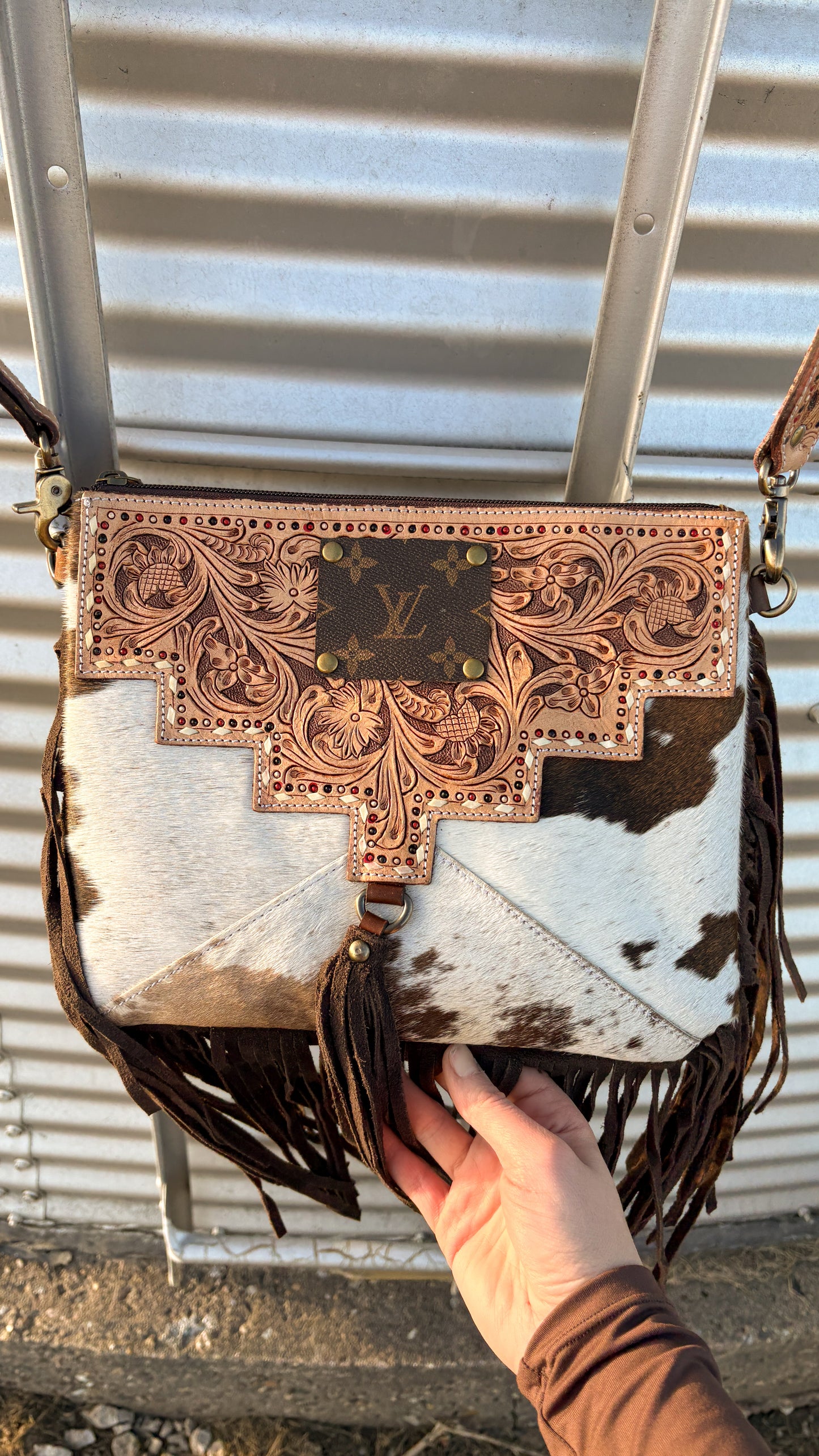 UPCYCLED LV CROSSBODY BAG - #1