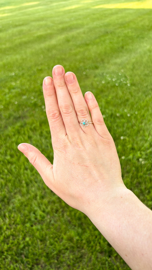 TURQUOISE FLOWER RING
