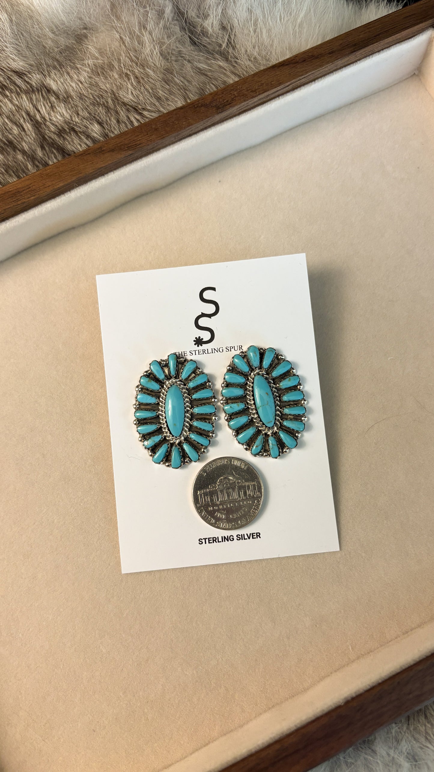 OVAL CLUSTER EARRINGS BY MYRA BENALLY