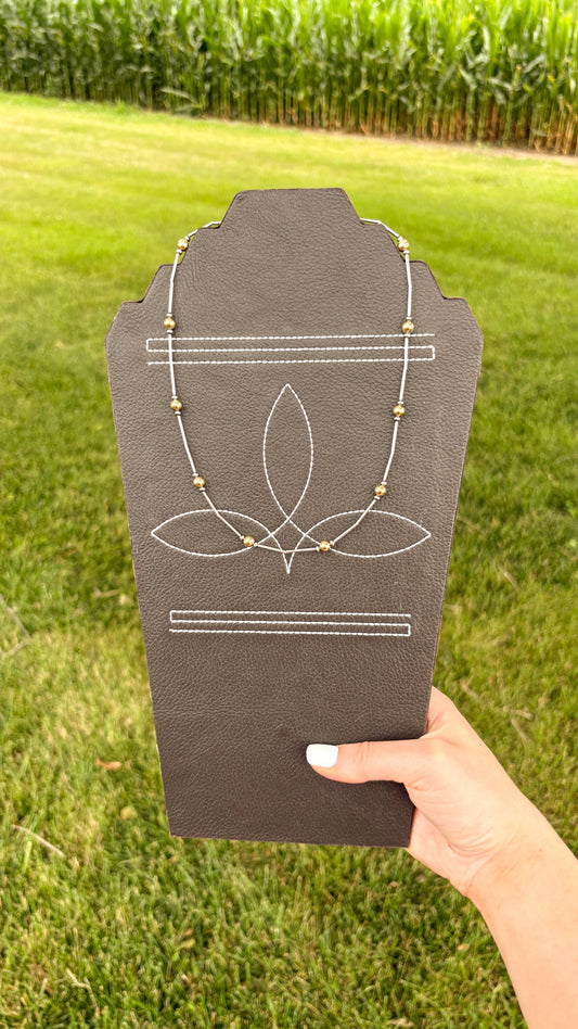 GOLDIE LIQUID SILVER NECKLACE - READY TO SHIP