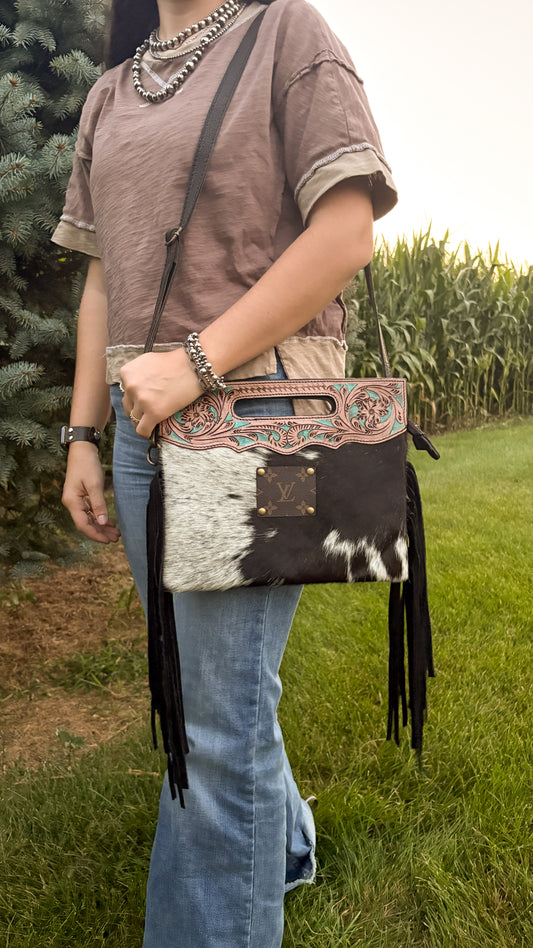 UPCYCLED LV CROSSBODY BAG - STYLE 16