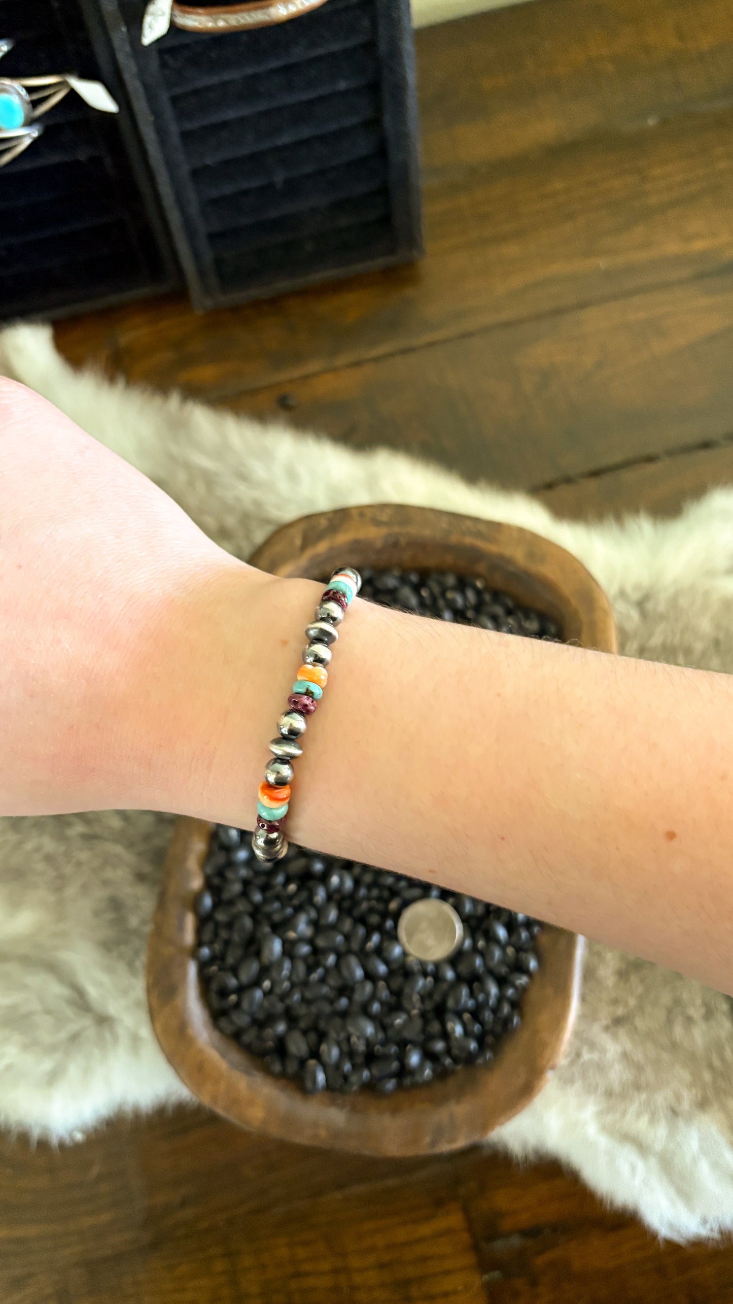 THE JENSEN STRETCH BRACELET - MULTI STONE