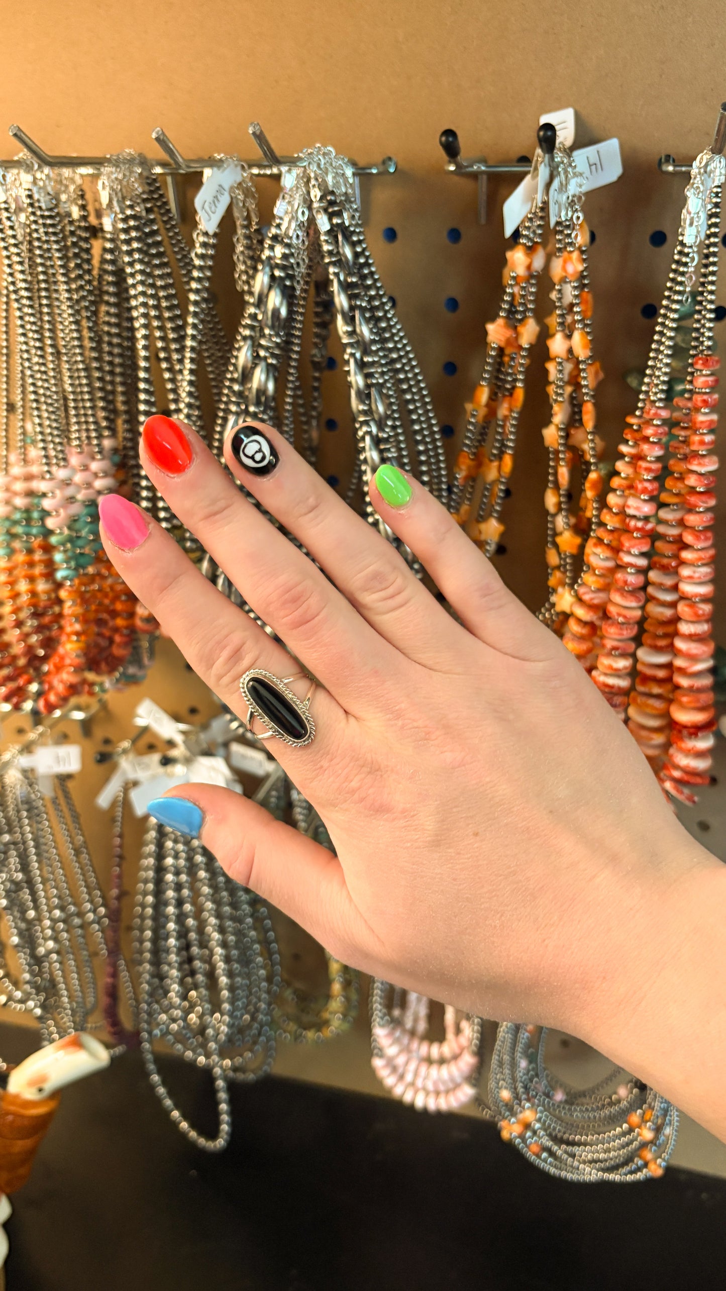 OVAL BLACK ONYX RING